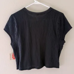 NWT Free People Movement Second Base Tee Black Ribbed Women's Baby Tee Size XS thumbnail 5