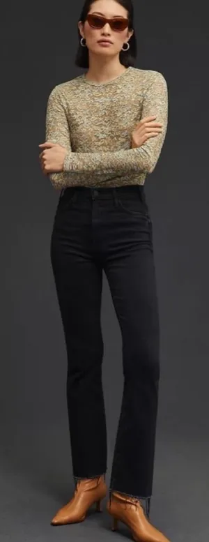 MOTHER Denim The Hustler Ankle Fray in Encounters At Night Size 28 thumbnail 1