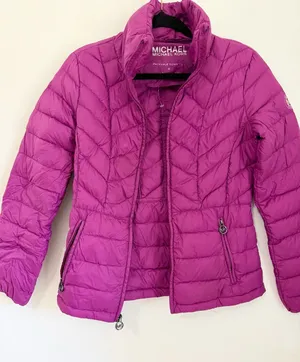 MICHAEL Michael Kors Packable Down Puffer Jacket size small Pink thumbnail 1
