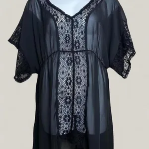 Classic black swimsuit cover with thumbnail 1