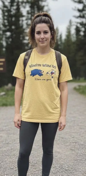 Life is Good Yellowstone National Park Graphic T Shirt Women’s‎ Small Tee EUC thumbnail 1