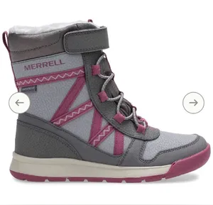 Merrell snow boots size 7 snow crush 2.0 gray pink purple thumbnail 1
