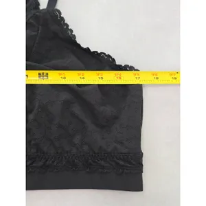 Cacique Black Romantic Bridal Cottage Lingerie Feminine Lace Bra Plus 2X 22/24 thumbnail 5