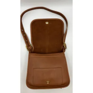 Vintage 90sCoach Stewardess Bag British Tan Leather Handbag Crossbody thumbnail 4