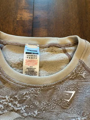 Gymshark Adapt Top Women’s Medium Seamless Camo Lace Up Back Brown Tan thumbnail 2
