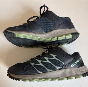 Merrell Womens Wildwood J5066800 navy Blue Hiking Shoes Sneakers 7.5 thumbnail 1