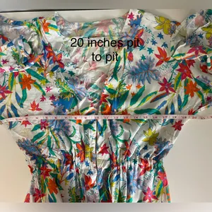 Amiani Tropical Botanical Print Mini Dress – Effortless Resort Wear Cover-Up thumbnail 8