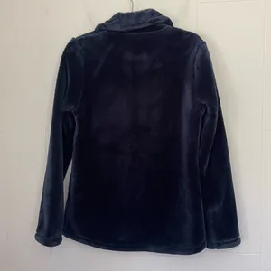 32 Degree HEAT Full Zip Fuzzy Jacket Blue Pockets Soft Women’s Size M thumbnail 2