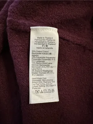 Madewell Wool Blend Sweater Mini Dress dark pomegranate color NY269 Size S NWT thumbnail 8