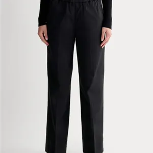 Everlane Black Wide-Leg Elastic Waist Pants Comfort 10 thumbnail 2