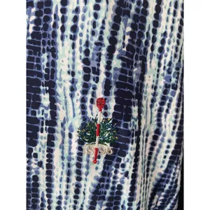 Peter Millar Women's‎ Navy Hannah Strata Print Quarter Zip M LOGO $120 thumbnail 2