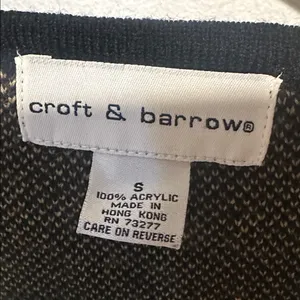 Croft and barrow women’s vest size S Plaid, houndstooth eclectic‎ grandpa thumbnail 3