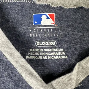 Majestic Atlanta Braves Shirt Womens‎ XL Blue Gray MLB Baseball Tee Short Sleeve Genuine thumbnail 4