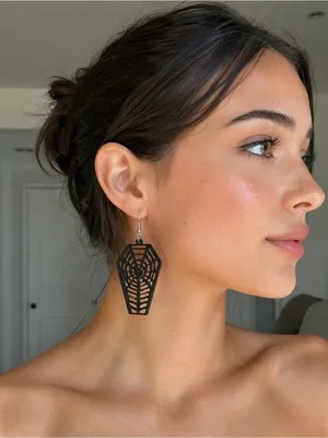Halloween Earrings Black thumbnail 2