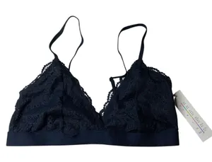 Colsie Black V neck lace bralette Bra Size Small Brand New NWT thumbnail 1
