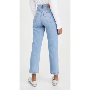 Levi’s Ribcage Straight Light Wash High Waisted Tango Fade Jeans thumbnail 4