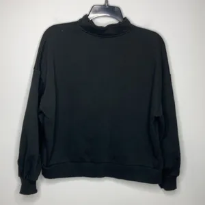 Banana Republic factory half‎ zip sweatshirt bubble sleeves size medium thumbnail 6