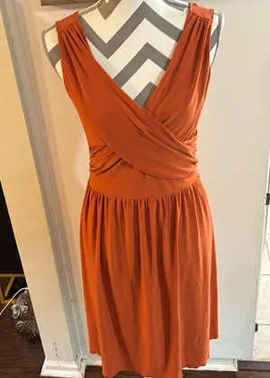 Burnt orange dress Size M thumbnail 1