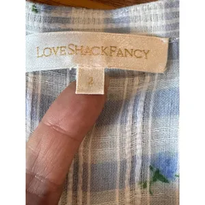 LoveShackFancy Ollie Floral Tiered Cotton Midi Dress Boho Check Size 2 thumbnail 10