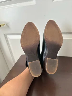 David Aaron Vegan Leather Austin Buckle Booties size 7.5 Black thumbnail 5