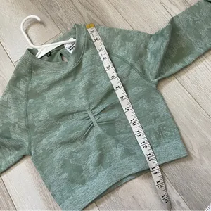 Gymshark Crop Top adapt camo seamless womens Green (small) cutout workout gym thumbnail 5