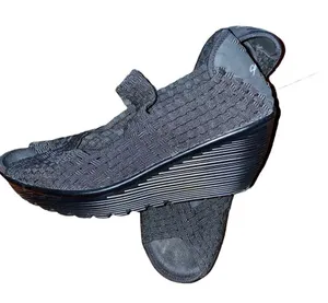 Skechers Walking Platform Slip on Mary Jane Open Toe Shoes Black size 8.5 thumbnail 10