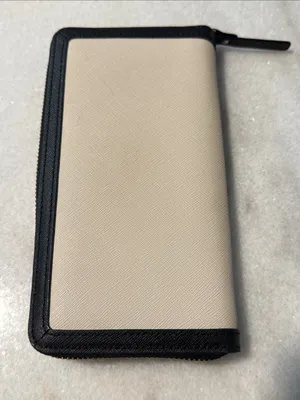 Kate Spade Hazel Court Legacy Beige and Black Bow Zip-Around Wallet thumbnail 4