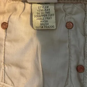 Mother Superior 29 The Scrapper Cuff Ankle Fray Jeans Devil May Care Wash FLAW thumbnail 6