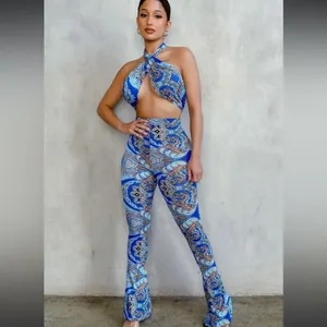 White Fox Paisley blue set thumbnail 3