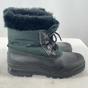 Sorel Woman’s Fabric Rubber Duck Boots in Black Size 8‎ thumbnail 4