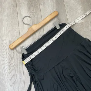 Urban Outfitters Skirt asymmetrical ruched mini womens Black (medium) whimsigoth thumbnail 4