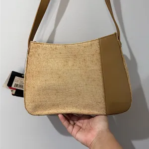 Etienne Aigner Womens Beige Bag Straw Woven‎ City Cottage Core Tan See Photos thumbnail 8