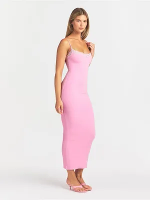 Skims fits everybody lace long slip dress thumbnail 4