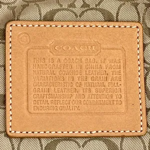 Coach Vintage Y2K British Tan Leather Demi Baguette Shoulder Bag thumbnail 5