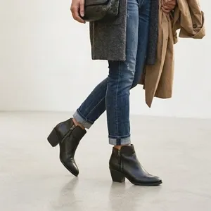 Frye Judith Black Leather Heeled Ankle Bootie Double Zip Women's Size 6 1/2 6.5 thumbnail 8