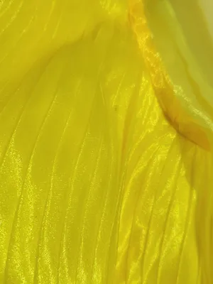 TS Couture Yellow Organza Evening Maxi Dress Size Medium NWT Flaw thumbnail 10