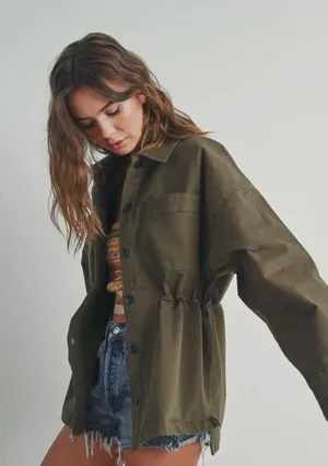 Boutique Button Down Oversized Coat thumbnail 2