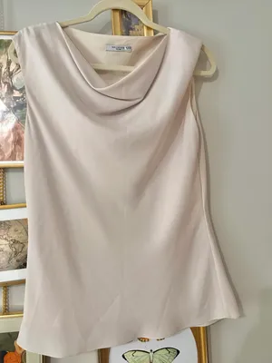 MM LAFLEUR sleeveless cowl neck satin Nora top thumbnail 3