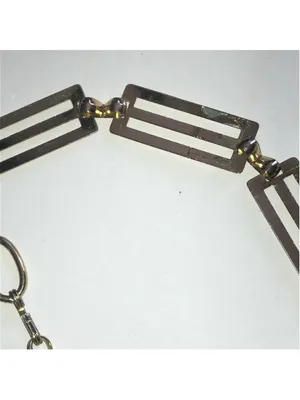 Gold Tone Vintage Rectangular Chain Link Boho Retro Belt thumbnail 7