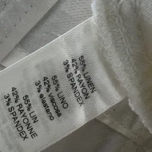 White House Black Market The‎ Trouser White Linen Blend Wide Leg Pants Size 4 thumbnail 8