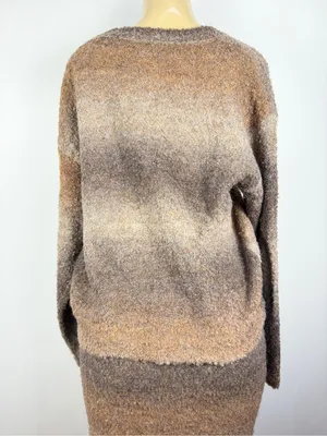 Vici 2-piece Sweater Set Skirt Sz S Brown Ombre Fall Outfit thumbnail 9