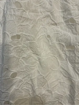 Mac Duggar White Eyelet Midi Skirt - Elegant A-Line thumbnail 3