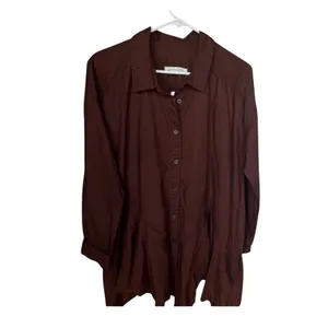 FREE PEOPLE We The Free - Freya Poplin Tunic timeless relaxed fit size S thumbnail 3