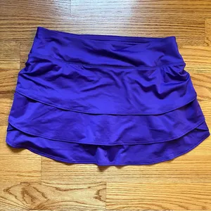 Athleta swagger tiered ruffle skort in purple size large thumbnail 1