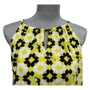 Crown & Ivy Yellow and Black Top with Tropical Tucan Bird Size L thumbnail 6