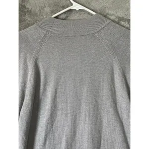 Lululemon Soft Shine Sweater Heathered Silver Drop / Antique‎ Silver 10 Cashlu thumbnail 4