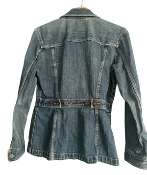 Liz Claiborne Jeans Petite medium-wash denim jacket vintage thumbnail 3