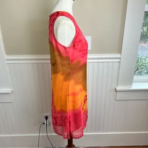 More by Lata Abstract Floral Print Sleeveless Shift Dress Size M thumbnail 5