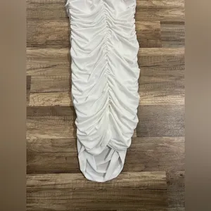 Lucy in the Sky Woman’s White Stretchy Going Out Bodycon Dress Size XS thumbnail 11