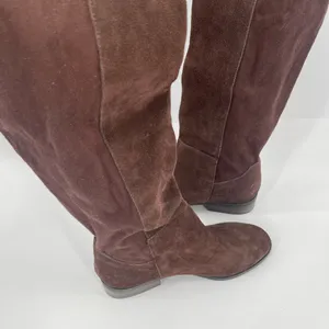 Lucky Brand Calypso Boots Size 6 Tall Over The Knee Suede Chocolate Brown Suede thumbnail 10